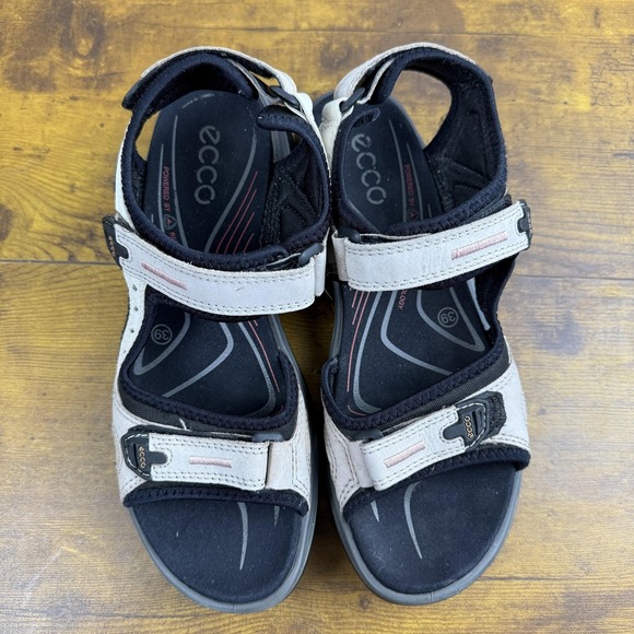 ECCO Yuctan Sandals Womens Size 39 US 8-8.5 Beige Strappy Hiking Shoes Outdoor - Picture 4 of 8